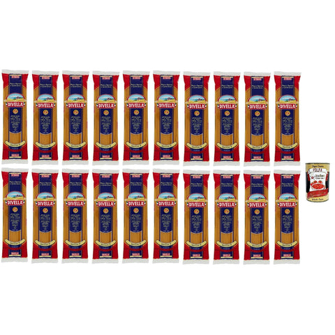 Divella Pasta 100% Italienisch Vermicelli N° 7, Nudeln aus Hartweizengrieß, Kochen 9 Minuten 20x 500g Original italienisch inkl. Italian Gourmet Polpa 400g