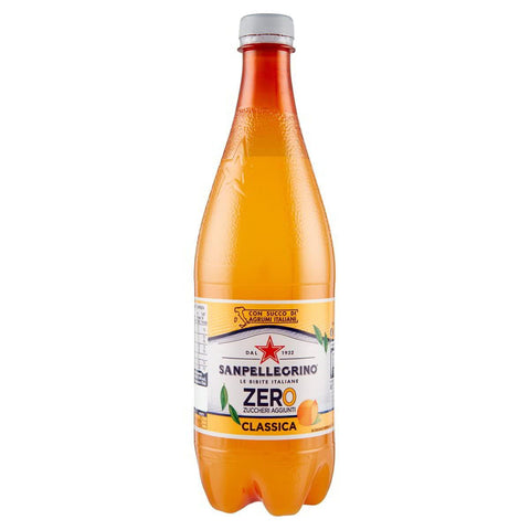 San Pellegrino Aranciata Zero PET ohne Zucker Limonade orange ohne Zucker 24x0,75l Original italienisch Getränk