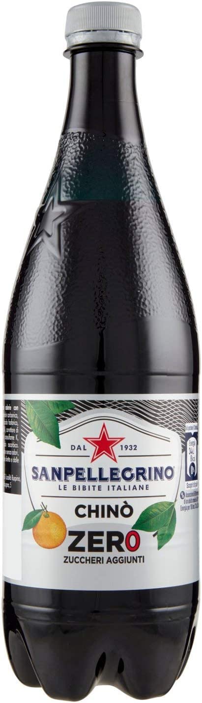 San Pellegrino Chinotto zero PET ohne zucker 0.75 L Limonade bitterorange 24x Original italienisch