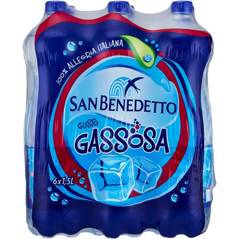 San Benedetto Gassosa Flasche Soda PET erfrischend 6x1,5l Original italienisch Getränk