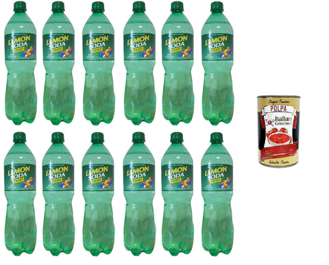 Lemonsoda Twist Gazzosa 12x 100cl inkl. Italian Gourmet Polpa 400g Original italienisch