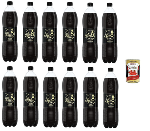 Neri Chinotto PET Flasche Chin8 1,5 Lt Klassisch Italien Bitterorange Limonade 12x 1t Original italienisch inkl. Italian Gourmet Polpa 400g