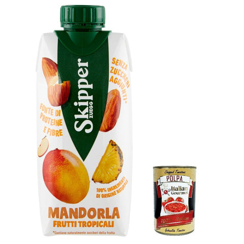 Zuegg Skipper Mandel Tropische Früchte 330 ml 12x Original italienisch inkl. Italian Gourmet Polpa 400g