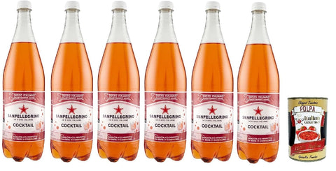 Italian Gourmet E.R. Mischgetränke & Cocktails Cocktail Ingwer Bitter Aperitivo PET 1,2 l italienisches Softdrink, 6 Stück + Italian Gourmet polpa 400g 8032804040014