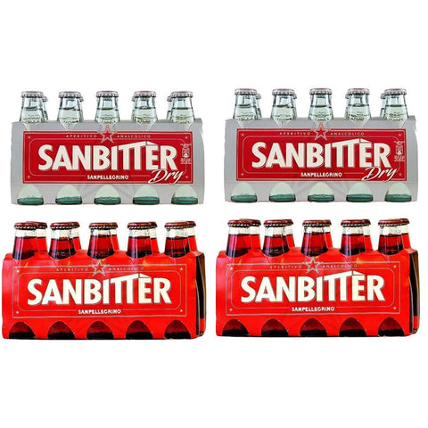 San Pellegrino Italian apeterivo Sanbitter + San Bitter Dry White + Crodino Bitter 20 x 100 ml Original italienisch