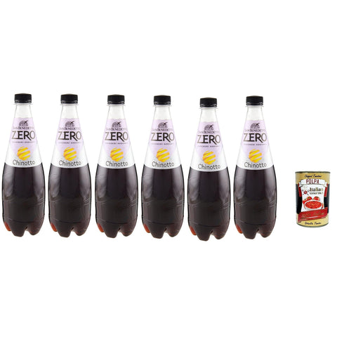 San Benedetto Chinotto Zero PET aperitivo ohne Zucker, ohne Zucker Softdrink ohne Zucker 6x0,75l Original italienisch Getränk