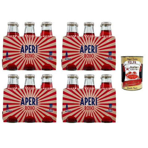 Spumador Aperi'- Spumador Aperi' Aperitivo analcolico rosso Roter alkoholfreier Aperitif 24x100ml Original italienisch Getränk