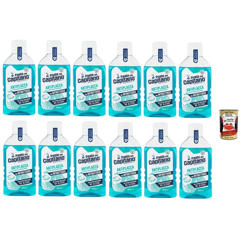 PASTA del Capitano Collutorio Antiplacca Anti Plaque Mundwasser Mundhygiene 12x400ml Original italienisch Pasta