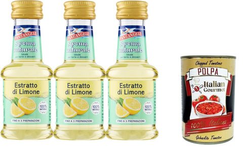 Paneangeli 100 % natürlicher Zitronenextrakt, natürliches Lebensmittelaroma 3x35ml Original italienisch Gebäck