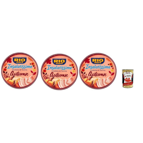 Rio Mare Insalatissime Thunfischsalat Autumn, mit Linsen, Buchweizen, Kürbis und Pilzen 3x220g Original italienisch Feinkost