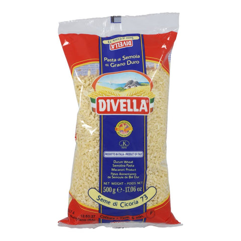 Italian Gourmet E.R. Nudeln & Pasta 10x Divella Semi di Cicoria N. 73 Hartweizengrieß Pasta Italienische Nudeln 500g Packung + Italian Gourmet Polpa di Pomodoro 400g Dose 8005121000733