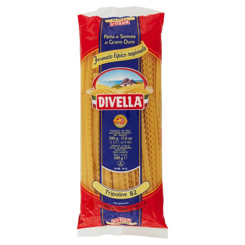 Italian Gourmet E.R. Nudeln & Pasta 10x Divella Tripoline N. 82 Hartweizengrieß Pasta Italienische Nudeln 500g Packung + Italian Gourmet Polpa di Pomodoro 400g Dose 8005121002829