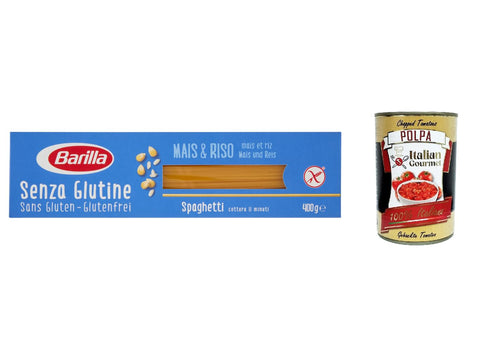 Italian Gourmet E.R. Nudeln & Pasta 10x Spaghetti 400g senza Glutine Glutenfrei pasta nudeln, gluten free + Italian Gourmet polpa 400g 8076809545440