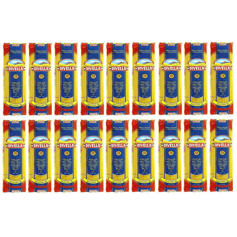 Divella Vermicellini n°10 Hartweizengrieß Pasta Italienische Nudeln 500g Packung 18x Original italienisch inkl. Italian Gourmet Polpa di Pomodoro 400g Dose