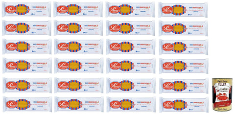 Russo Linguine N°80 Hartweizengrieß Pasta,100% Italienischer Weizen,500g-Packung 24x Original italienisch inkl. Italian Gourmet Polpa di Pomodoro 400g Dose