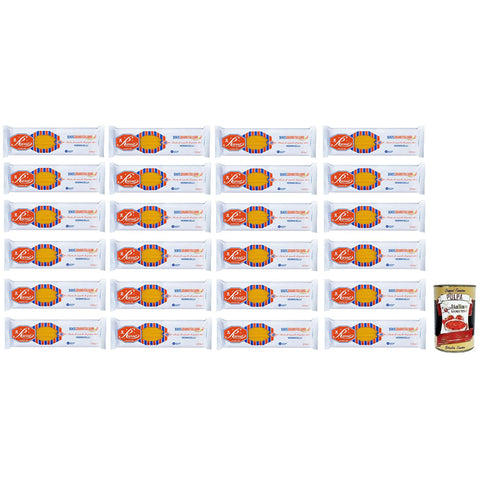 Russo Vermicelli N°70 Hartweizengrieß Pasta,100% Italienischer Weizen,500g-Packung 24x Original italienisch inkl. Italian Gourmet Polpa di Pomodoro 400g Dose