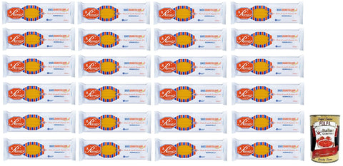 Russo Vermicelli N°70 Hartweizengrieß Pasta,100% Italienischer Weizen,500g-Packung 24x Original italienisch inkl. Italian Gourmet Polpa di Pomodoro 400g Dose