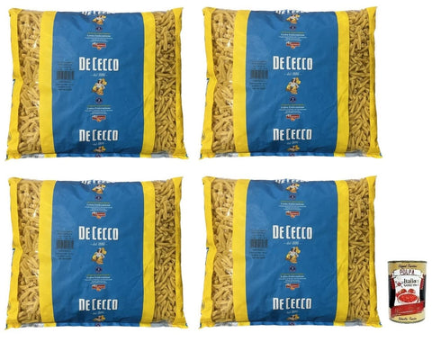 Italian Gourmet E.R. Nudeln & Pasta 4x De Cecco Casareccia Pasta di Semola di Grano Duro Nudeln aus Hartweizengrieß 3Kg Packung + Italian Gourmet Polpa di Pomodoro 400g Dose 8001250180889