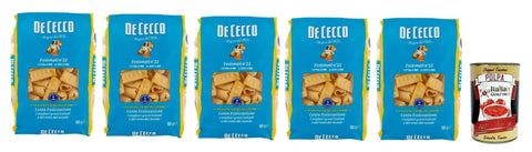 Italian Gourmet E.R. Nudeln & Pasta 5x De Cecco Pasta 100% Italian Festonati n° 22 Noodles 500 g + Italian Gourmet Polpa 400 g 8001250120229