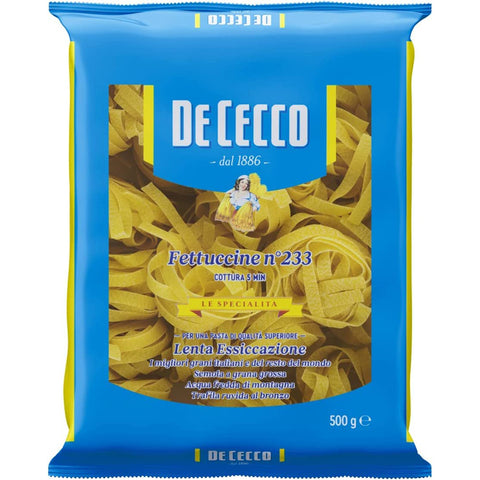 De Cecco Pasta 100% Italienisch Fettuccine n 233 Nudeln 500g 5x Original italienisch inkl. Italian Gourmet Polpa 400g