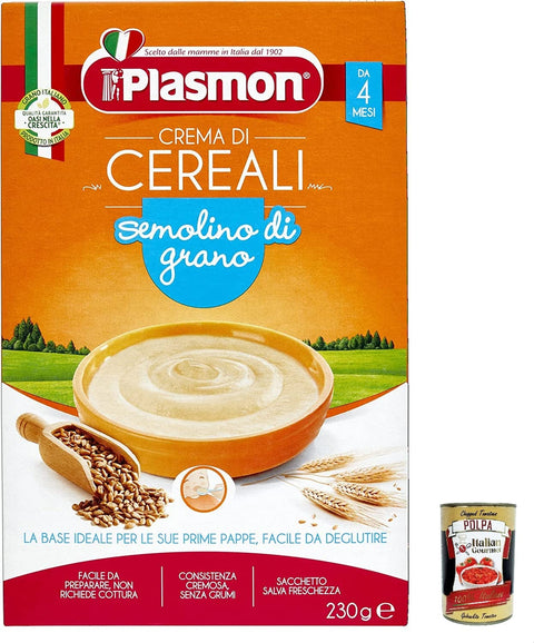 Italian Gourmet E.R. Nudeln & Pasta 6x Plasmon Crema di Cereali Semolino di grano 230g + Italian Gourmet polpa 400g 8001040040560