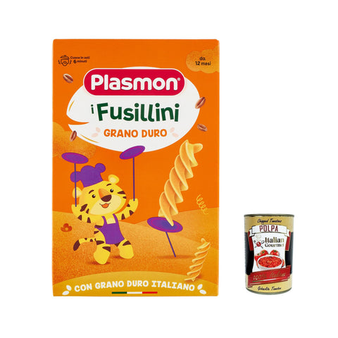Plasmon Pasta Pastina i Fusillini di Grano Duro 250g 6x Original italienisch inkl. Italian Gourmet Polpa 400g