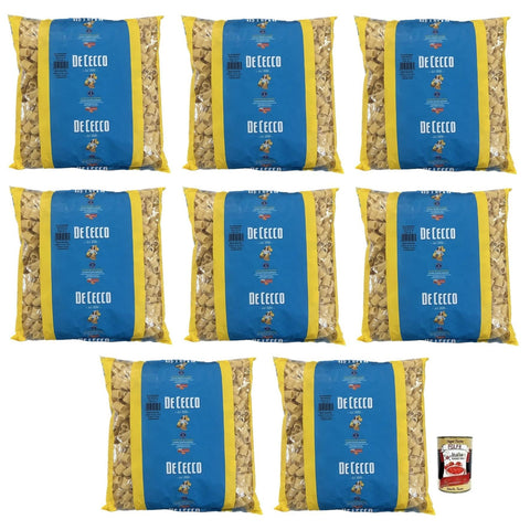 DE CECCO Mezzi Rigatoni Pasta di Semola di Grano Duro Nudeln aus Hartweizengrieß 3Kg Packung 8x Original italienisch inkl. Italian Gourmet Polpa di Pomodoro 400g Dose
