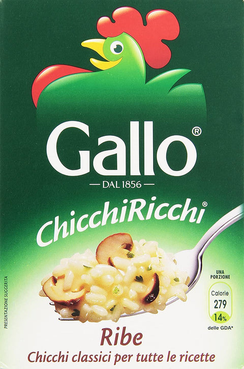 Italian Gourmet E.R. Nudeln & Pasta Riso Gallo Chicchi Ricchi Ribe superfeiner Reis 1 Kg Italienisch Parboiled 8001420001600