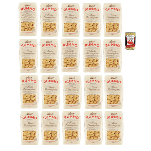 Rummo Le Leggendarie Orecchiette N° 87, Pasta Lenta Lavorazione Teigwaren aus Hartweizengrieß Bronze Zeichnung 20x500g Original italienisch