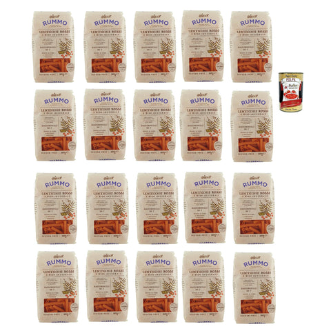Rummo Lenticchie Rosse e Riso Integrale Maccheroncelli N° 7, Rote Linsen und reis pasta 1 Stk Original italienisch