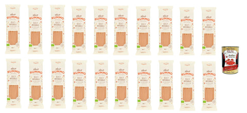 Italian Gourmet E.R. Nudeln & Pasta Rummo Pasta Integrale Linguine N° 13, Vollkornnudeln Nudeln Vollkorn Italienische Pasta 20x 500g + Italian Gourmet polpa 400g 8032804040014