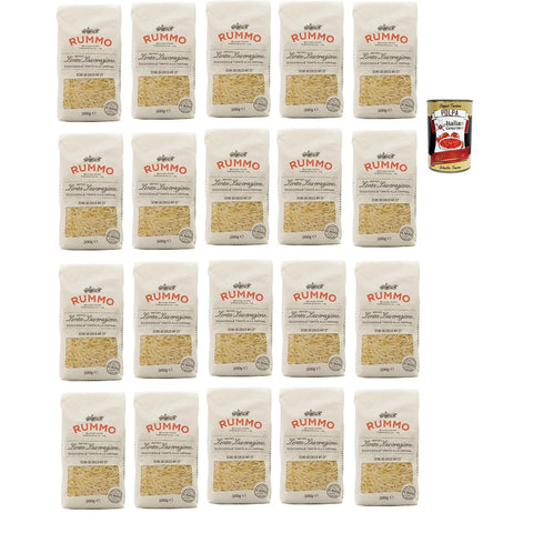 Rummo Semi di Orzo n° 27 Pasta Lenta Lavorazione Teigwaren aus Hartweizengrieß Bronze-Zeichnung 20x 500g Original italienisch inkl. Italian Gourmet Polpa 400g