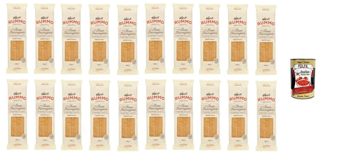 Italian Gourmet E.R. Nudeln & Pasta Rummo Spaghetti N° 3 Pasta Lenta Lavorazione Teigwaren aus Hartweizengrieß Bronze-Zeichnung 20x 500g + Italian Gourmet polpa 400g 8032804040014
