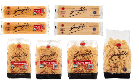 Italian Gourmet E.R. Nudeln & Pasta TESTPAKET Pasta (8x 500g) Italian Hartweizengrieß Nudeln + Italian Gourmet polpa 400g 8000139933714