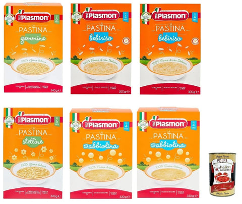 Italian Gourmet E.R. Nudeln & Pasta Testpaket Plasmon Pasta Pastina 6x 340g + italian Gourmet polpa 400g 8001040012413