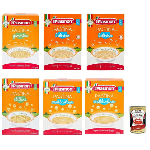 Plasmon Pasta Pastina 6x 340g Testpaket Original italienisch inkl. Italian Gourmet Polpa 400g