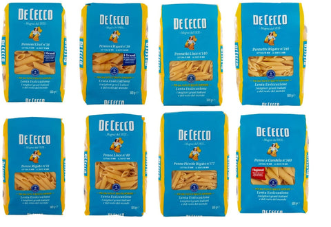 Italian Gourmet E.R. Nudeln & Pasta TestpaketDe Cecco Penne Pennette Pennoni alle Modelle 8x 500g Nudeln 100% Italienisch + Italian gourmet polpa 400g 8001250122414