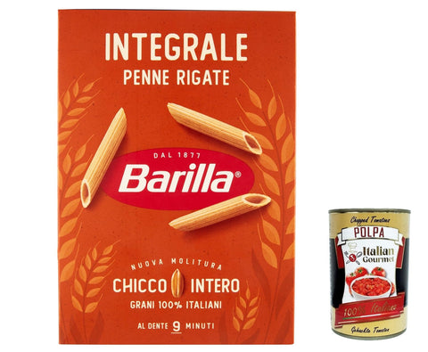 Italian Gourmet E.R. Nudeln, Reis & Hülsenfrüchte 10x Pasta Farfalle Integrali Vollkorn italienisch Nudeln 500 g pack + Italian Gourmet polpa 400g 8076804765591