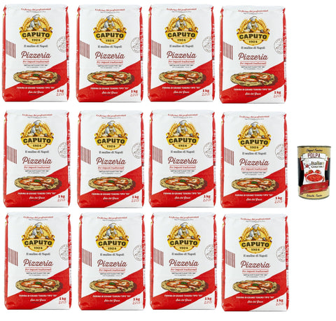 Italian Gourmet E.R. Paniermehl & Knödelbrot 12x Farina Molino Caputo Pizzeria, farina per Pizza Napoli Pizzamehl Pizza Mehl 1kg Tipo 00 ' + Italian Gourmet polpa 400g 8014601036100