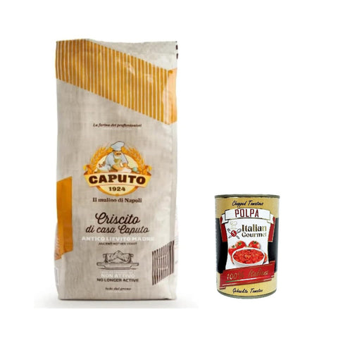 Caputo Criscito Lievito Madre Essiccato Getrocknete Mutterhefe Inaktive Natürliche Hefe 3x 1Kg inkl. Italian Gourmet polpa 400g Original italienisch