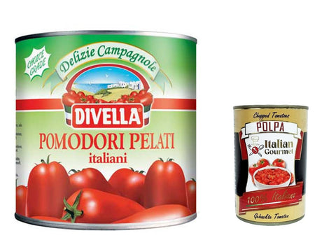 Italian Gourmet E.R. Pasta & Saucen 3x Divella Pelatoni, Ganze geschälte Tomaten, whole peeled tomatoes 2500g + Italian Gourmet polpa 400g 8005121006100