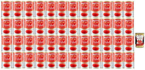 Italian Gourmet E.R. Pastasaucen Mutti Pomodori Pelati bestern geschälte Tomaten sauce aus Italien dose, tin italian peeled tomatoes 48x 400g + Italian Gourmet polpa 400g 8032804040014