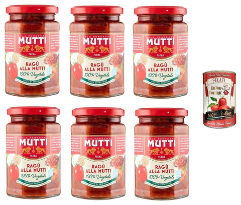 Italian Gourmet E.R. Pastasaucen MUTTI Ragù Vegetale, Sugo Pronto di verdure, Sauce, fertige italienische Tomatensauce und ausgewähltes Gemüse glutenfrei 6x 280g + Italian Gourmet 400g 8032804040014