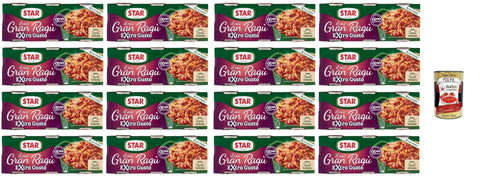 Italian Gourmet E.R. Pasten & Kochsaucen Star il mio Gran Ragù Extra Gusto mit 100% italienischem Fleisch, 16x Packung mit 3 Dosen à 100g + Italian Gourmet polpa 400gr 8032804040014