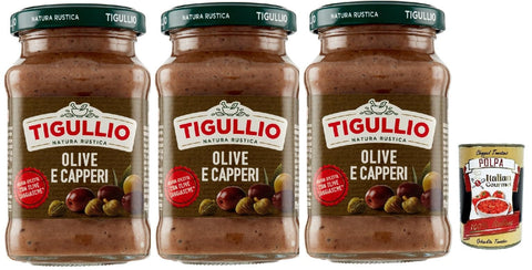 Star Tigullio GranPesto Pesto Olive mandorle Oliven & Mandeln 3x 190g Sauce Soße Original italienisch inkl. Italian Gourmet Polpa 400g