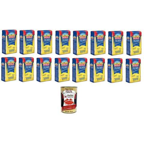 Divella INSTANT POLENTA MEHL GR.500 16x Original italienisch inkl. Italian Gourmet Polpa 400g