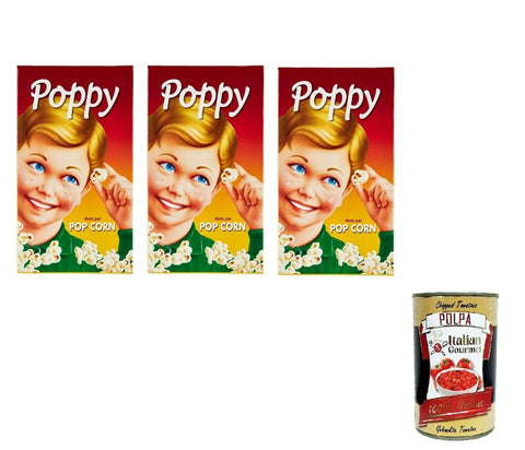 Italian Gourmet E.R. Popcorn 3X Select POPPY Popcornmais 250gr + Italian Gourmet polpa 400g 8006280060019