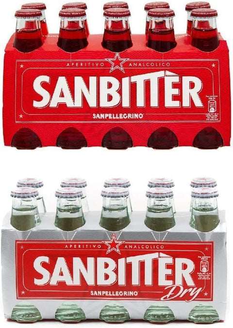 Italian Gourmet E.R. Prosecco Sanbitter 10x 100ml + Sanbittèr weiss dry 10 x 10cl. Aperitif Sanbitter Italian Antipasti duoset 8022180032963