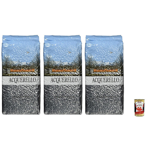 Acquerello Carnaroli Risotto Reis, 1 Jahr gealtert, 2,5 kg VAKUUM 3x Original italienisch inkl. Italian Gourmet Polpa 400g