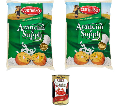 Italian Gourmet E.R. Reis Curtiriso Per la Ristorazione Riso per Arancini e Suppli' Für Catering-Reis für Arancini und Zubehör 2x5kg+ Italian gourmet polpa 400g 8032804040014